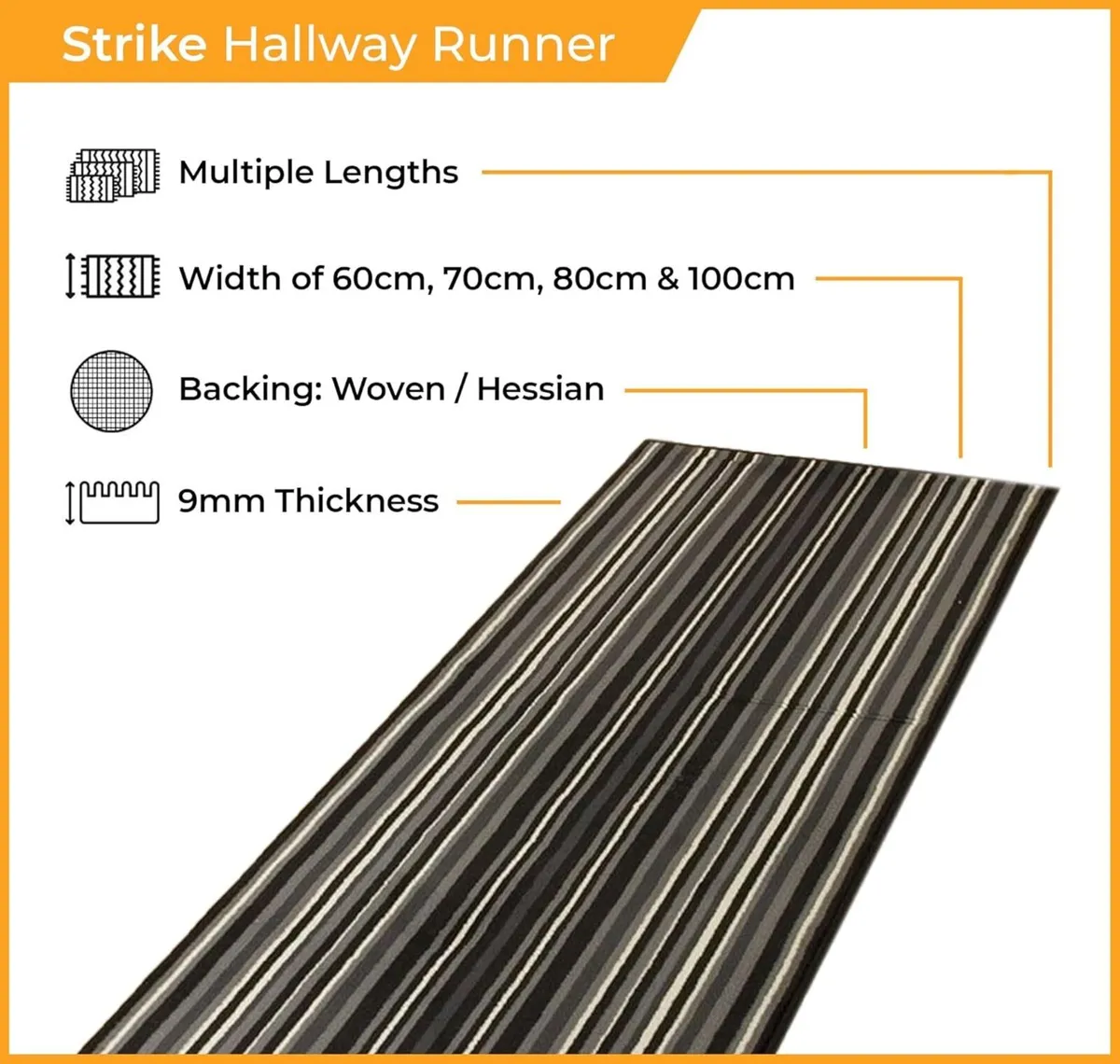 Soft Luxurious Hallway Runner Rug - Comfortable - Image 2