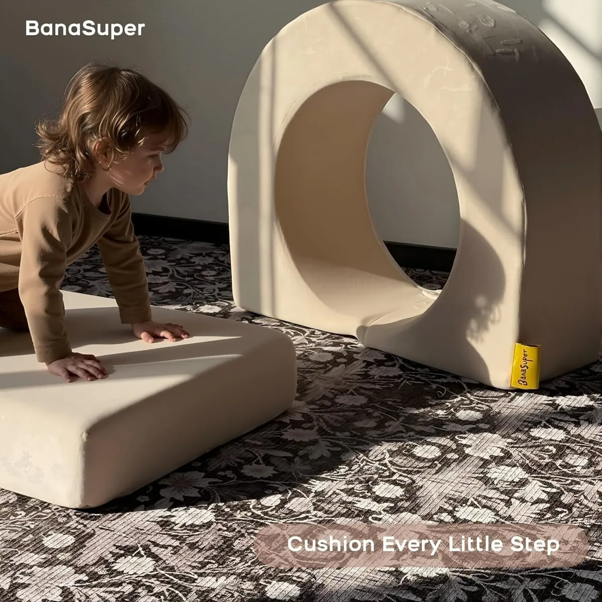 Boho Baby Play Mat 200x140x1.5cm Extra Thick Foam - Image 3