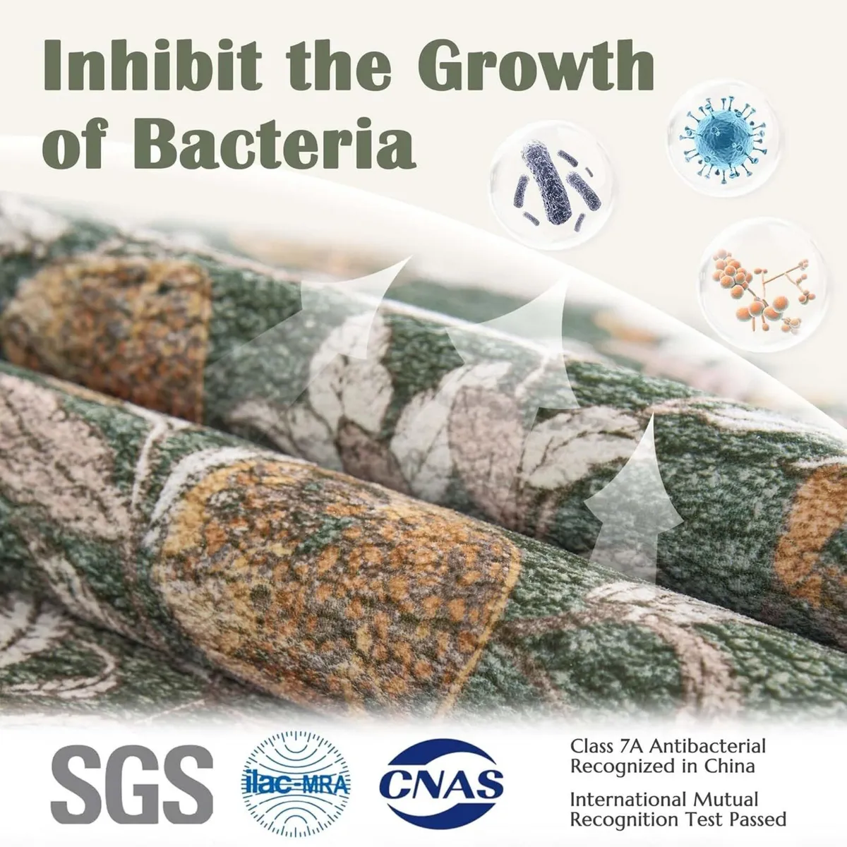 Floral Area Rug 150x210cm Washable Vintage Soft - Image 3