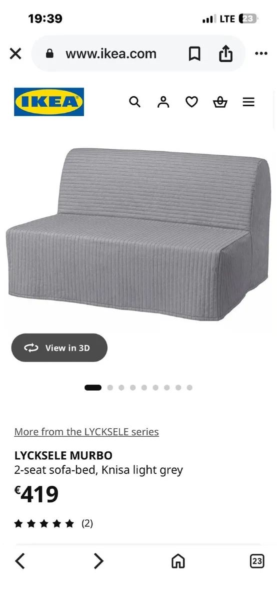 IKEA Sofa bed - Image 1
