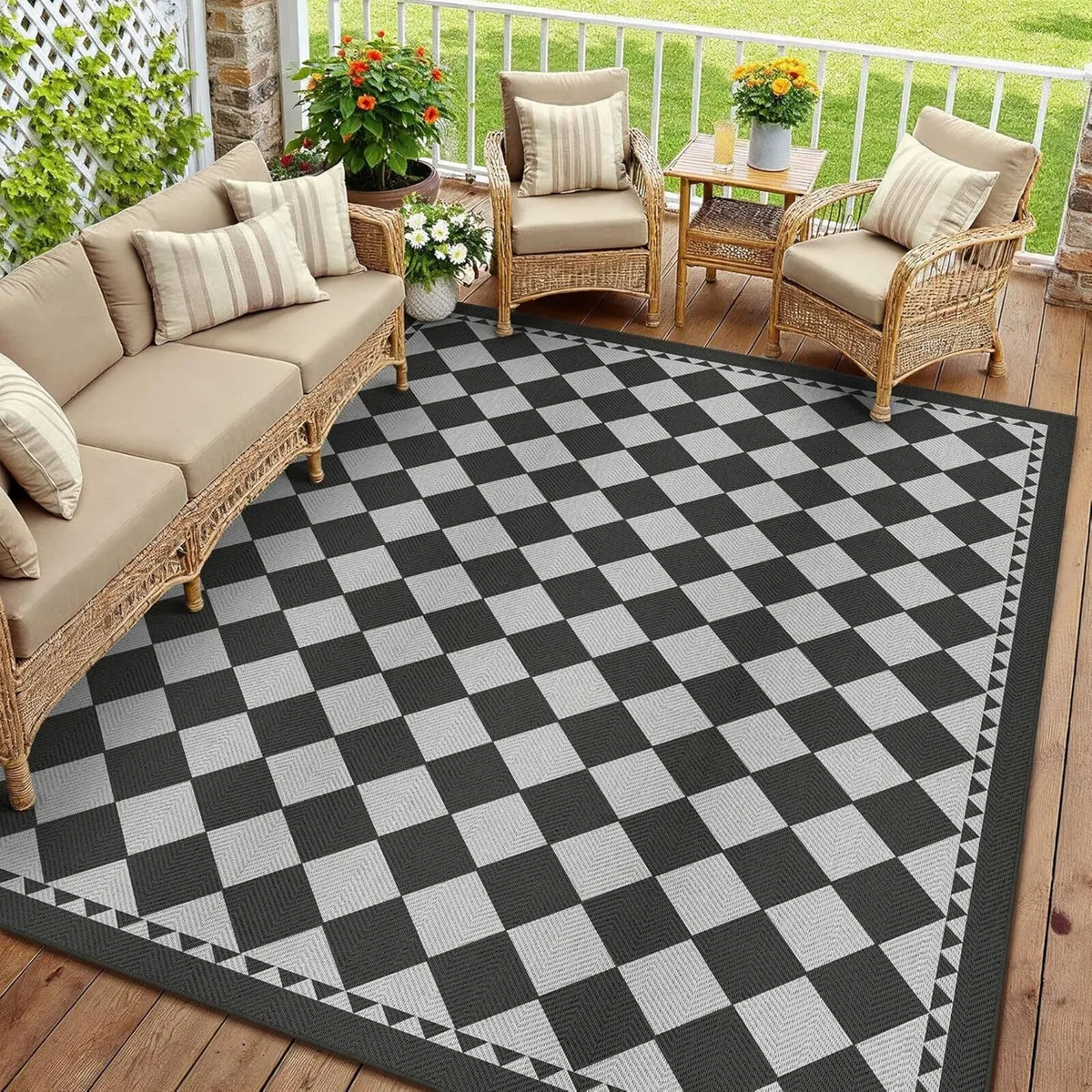 Outdoor Rug 200x300cm Rugs Living Room Garden - Image 1