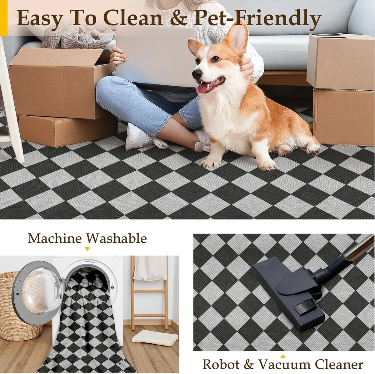 Outdoor Rug 200x300cm Rugs Living Room Garden - Image 4