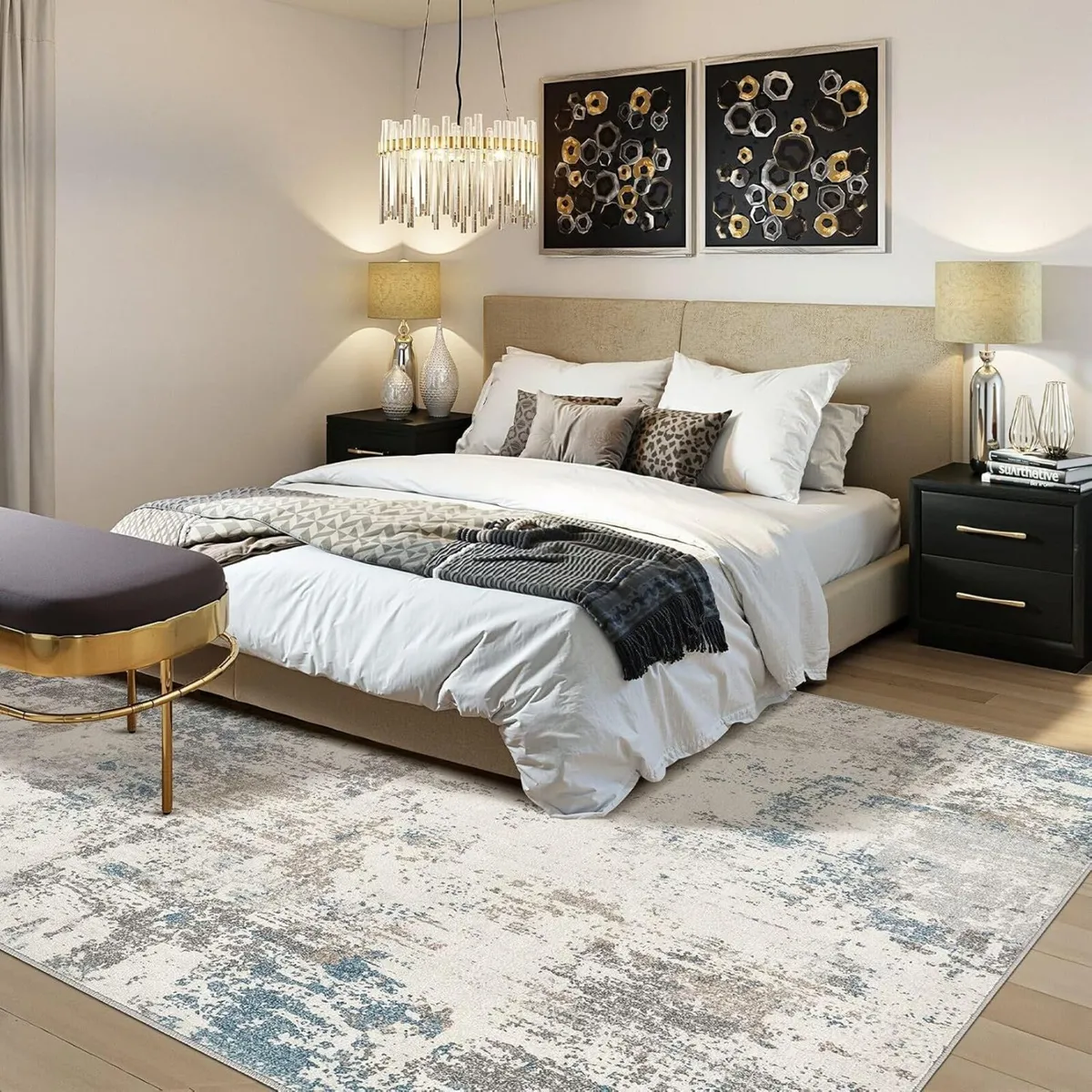 Washable Rugs Living Room - 200 x 300cm Large - Image 4