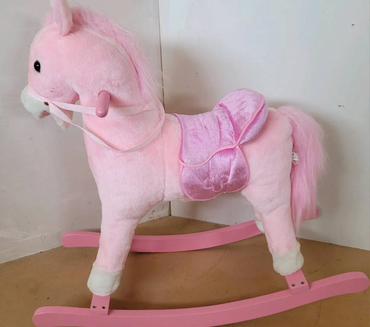 Pink rocking horse