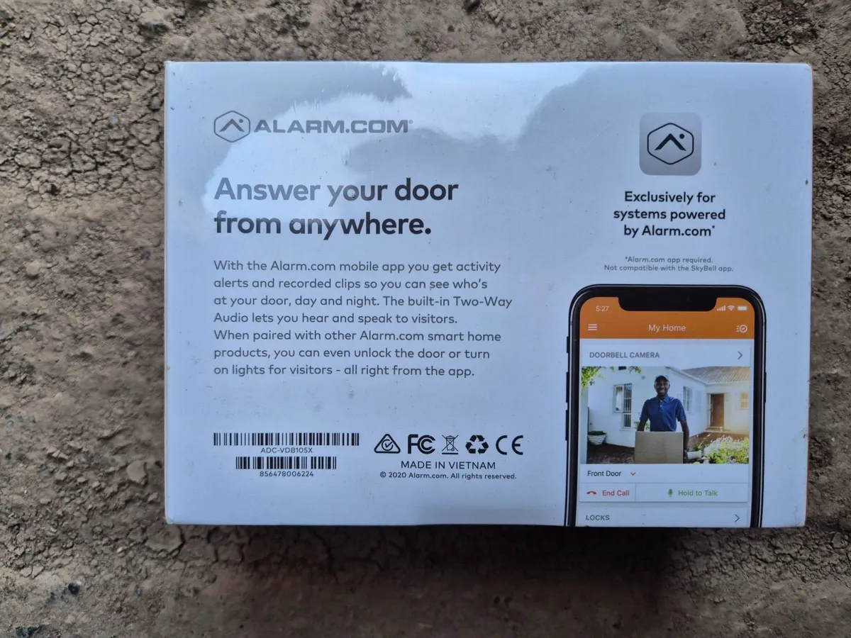 Alarm.com Slim Line II Doorbell Camera brand new - Image 2