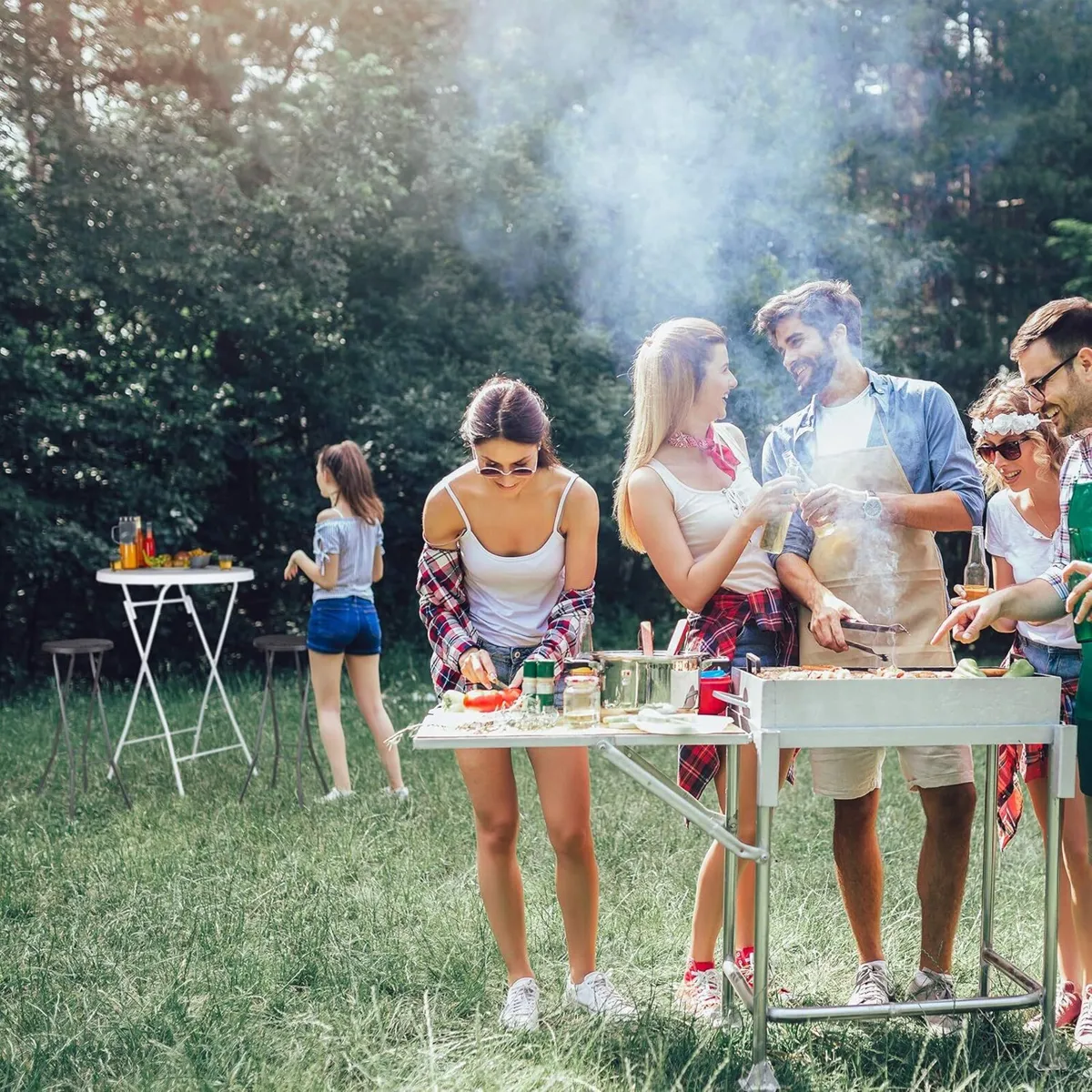 BASTIAN Folding Bar Stools Set of 2 Waterproof 80 - Image 4