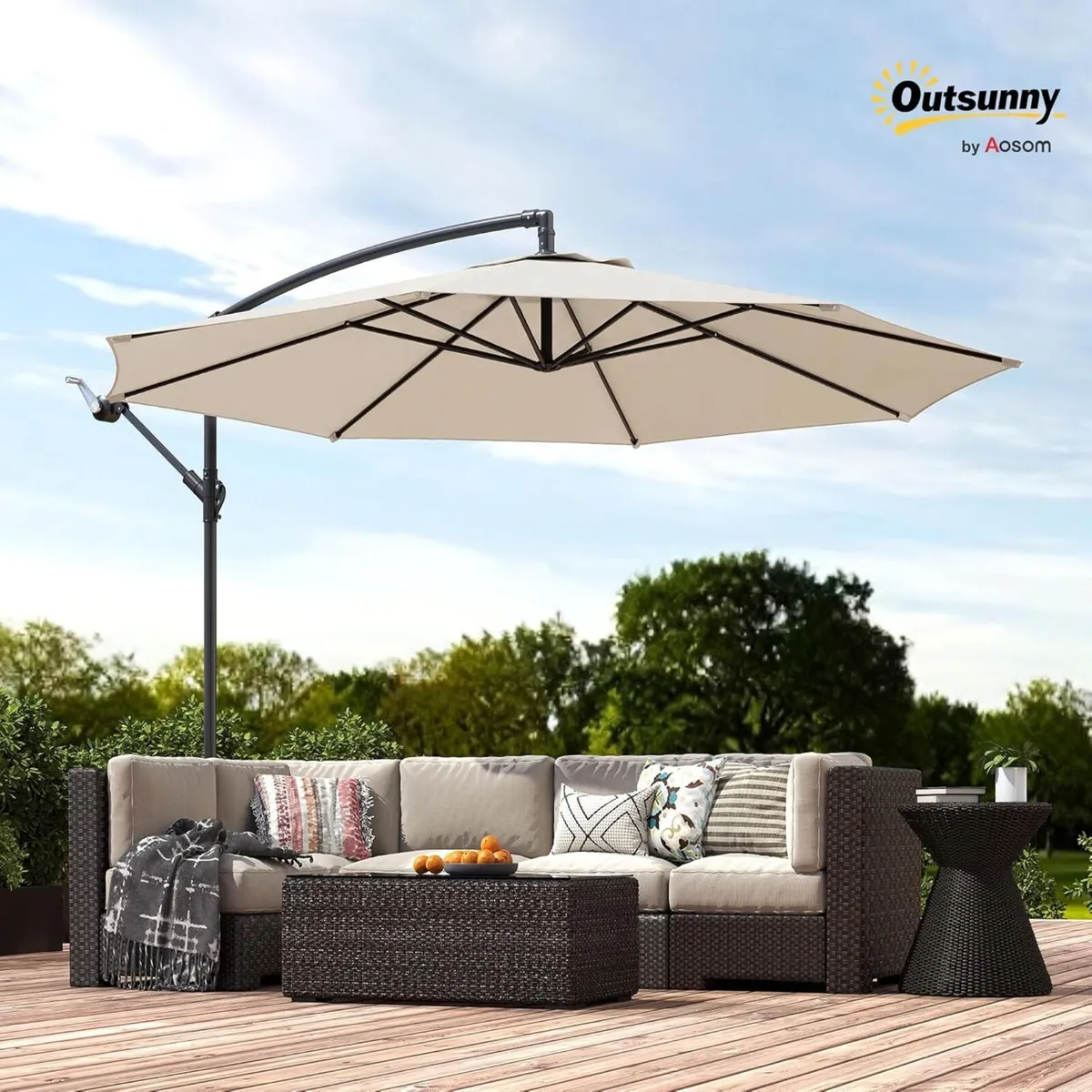 3(m) Garden Banana Parasol Hanging Cantilever - Image 2