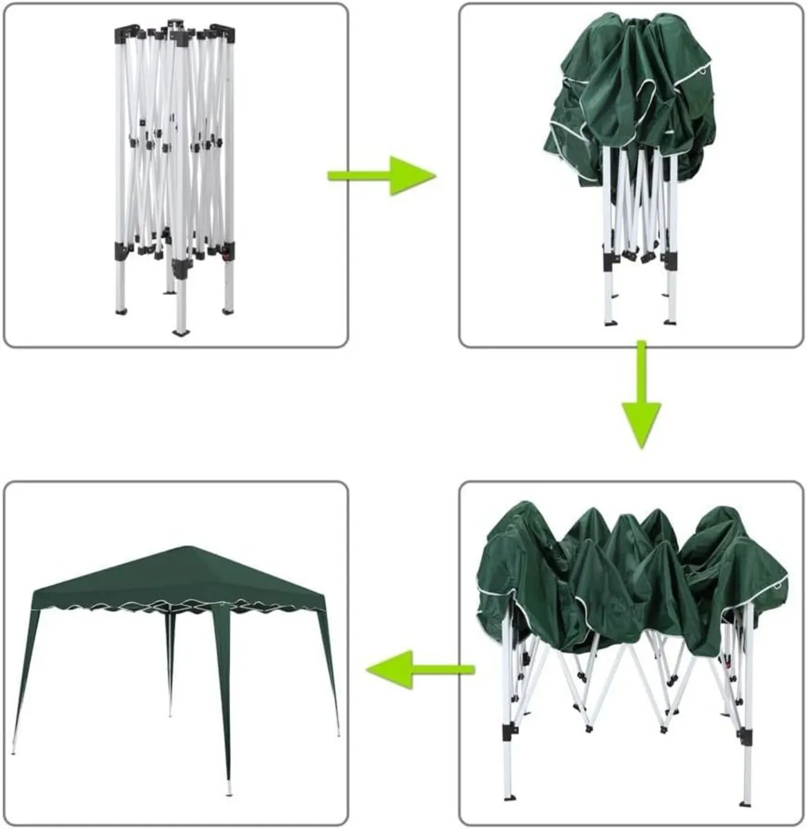 Foldable Gazebo 3 x m with Bag Water-Repellent UV - Image 4