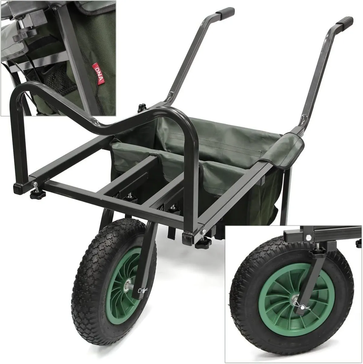 Carp Fishing Single Wheel Barrow With Built In - Image 1