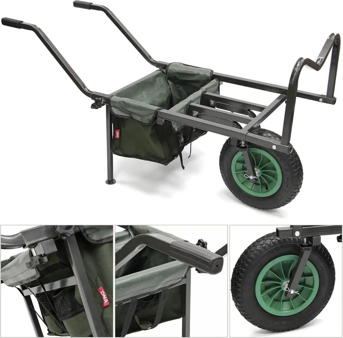 Carp Fishing Single Wheel Barrow With Built In - Image 2