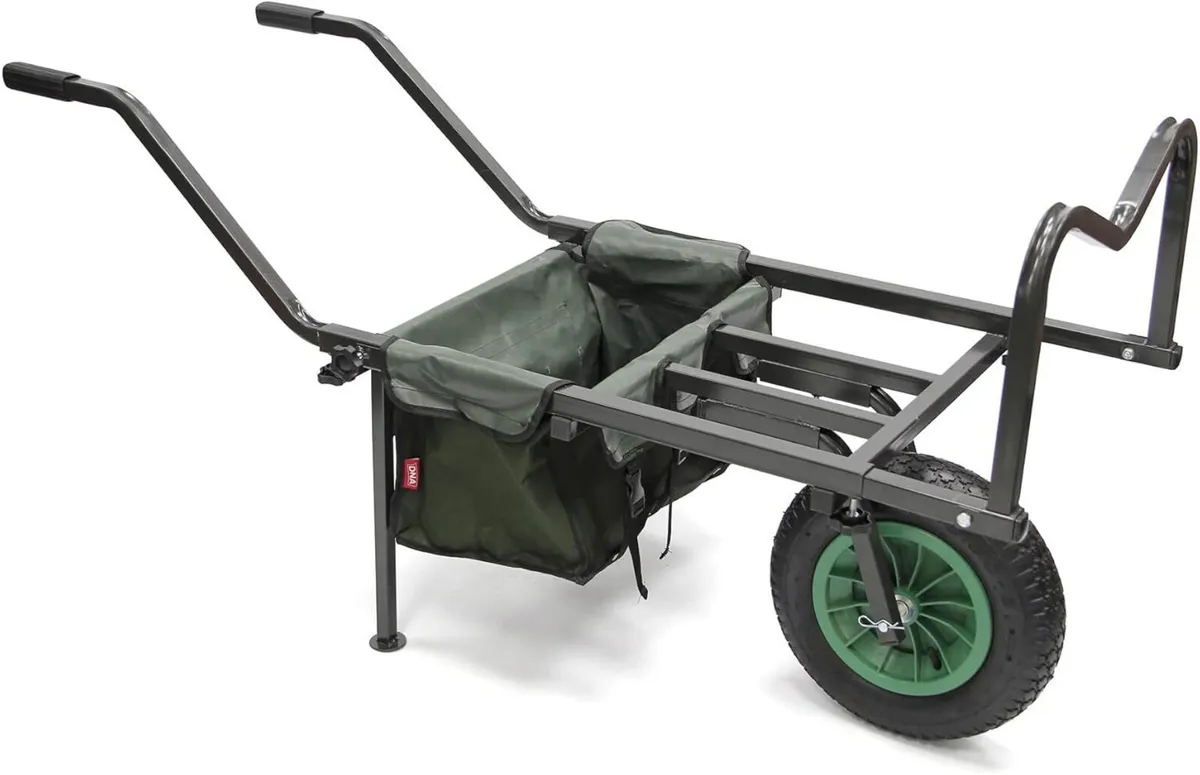 Carp Fishing Single Wheel Barrow With Built In - Image 3