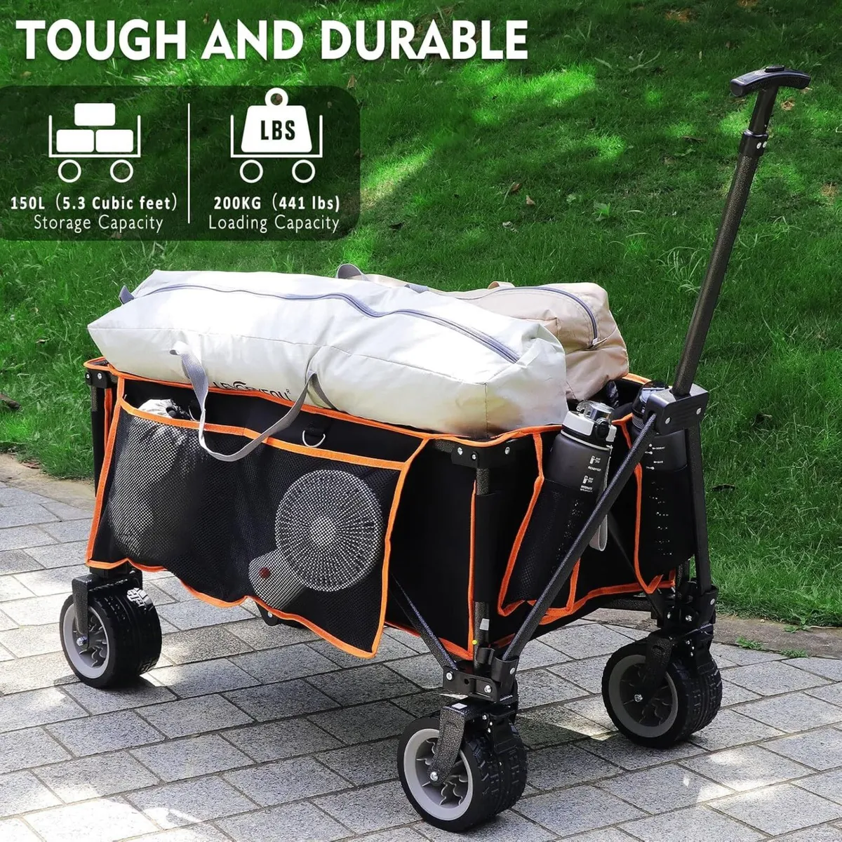 Folding Festival Trolley Collapsible Camping - Image 4