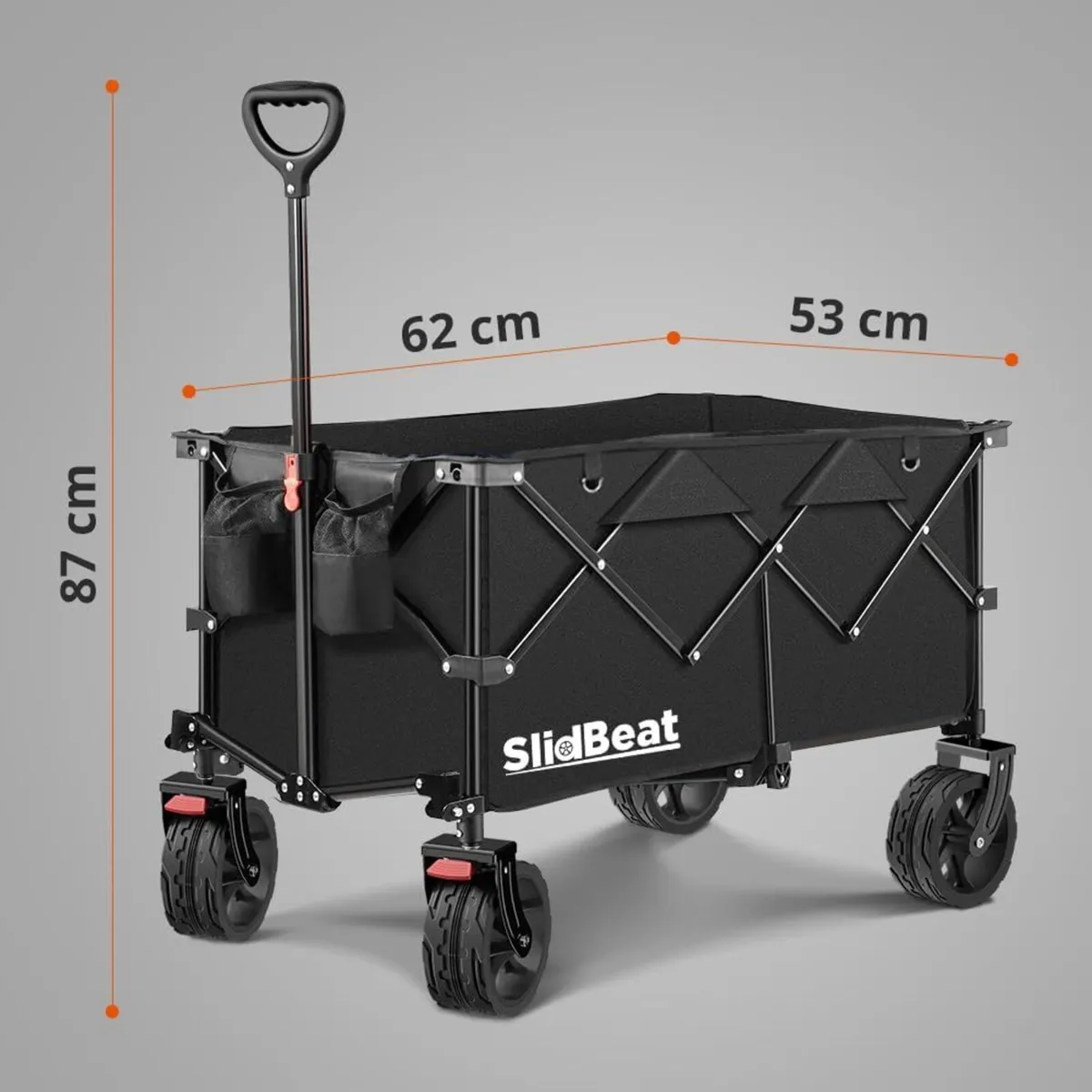 Camping Trolley on Big Universal Wheels Beach - Image 2