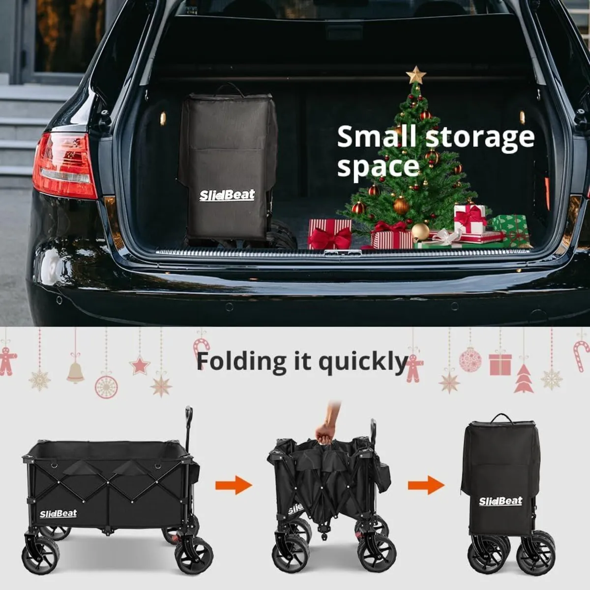 Camping Trolley on Big Universal Wheels Beach - Image 4