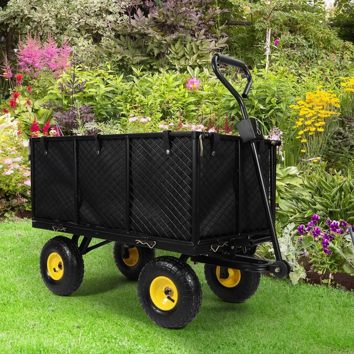 Oversized Garden Carts Wagon 800 Lbs Capacity - Image 2