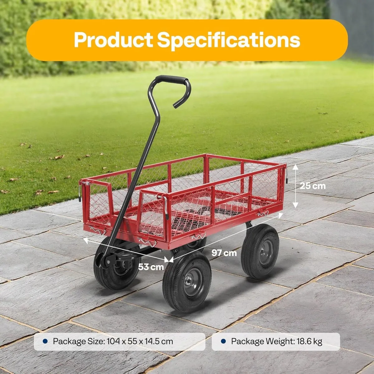 Hand Trolley 400kg Capacity Durable Transport - Image 2