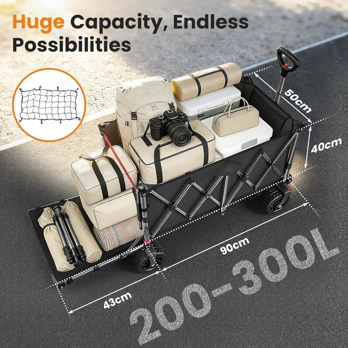 300L Festival Trolley on Wheels Heavy Duty - Image 2