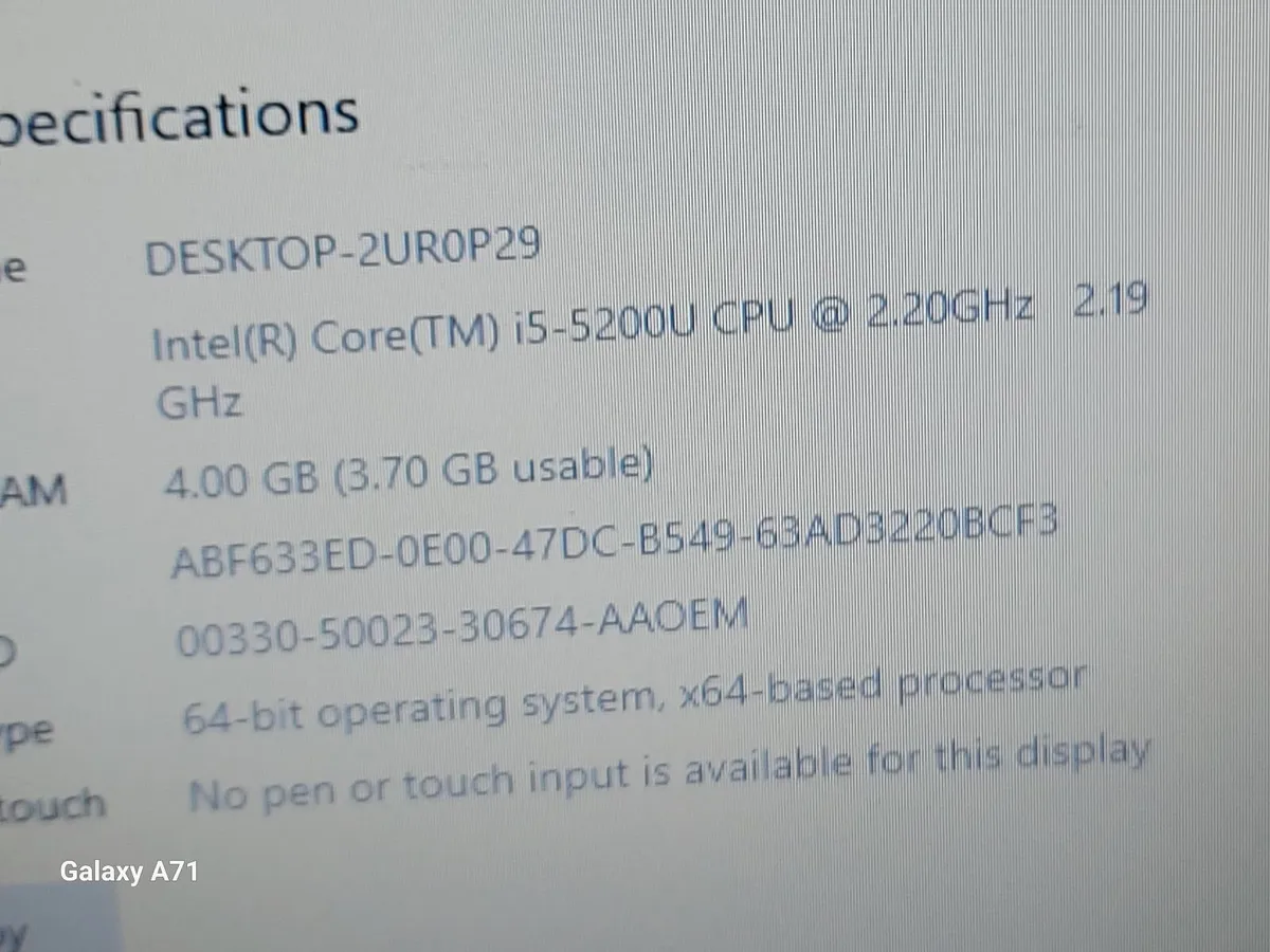 Lenovo Thinkpad Laptop, 4GB Ram, 300GB HDD, Win 10 - Image 2