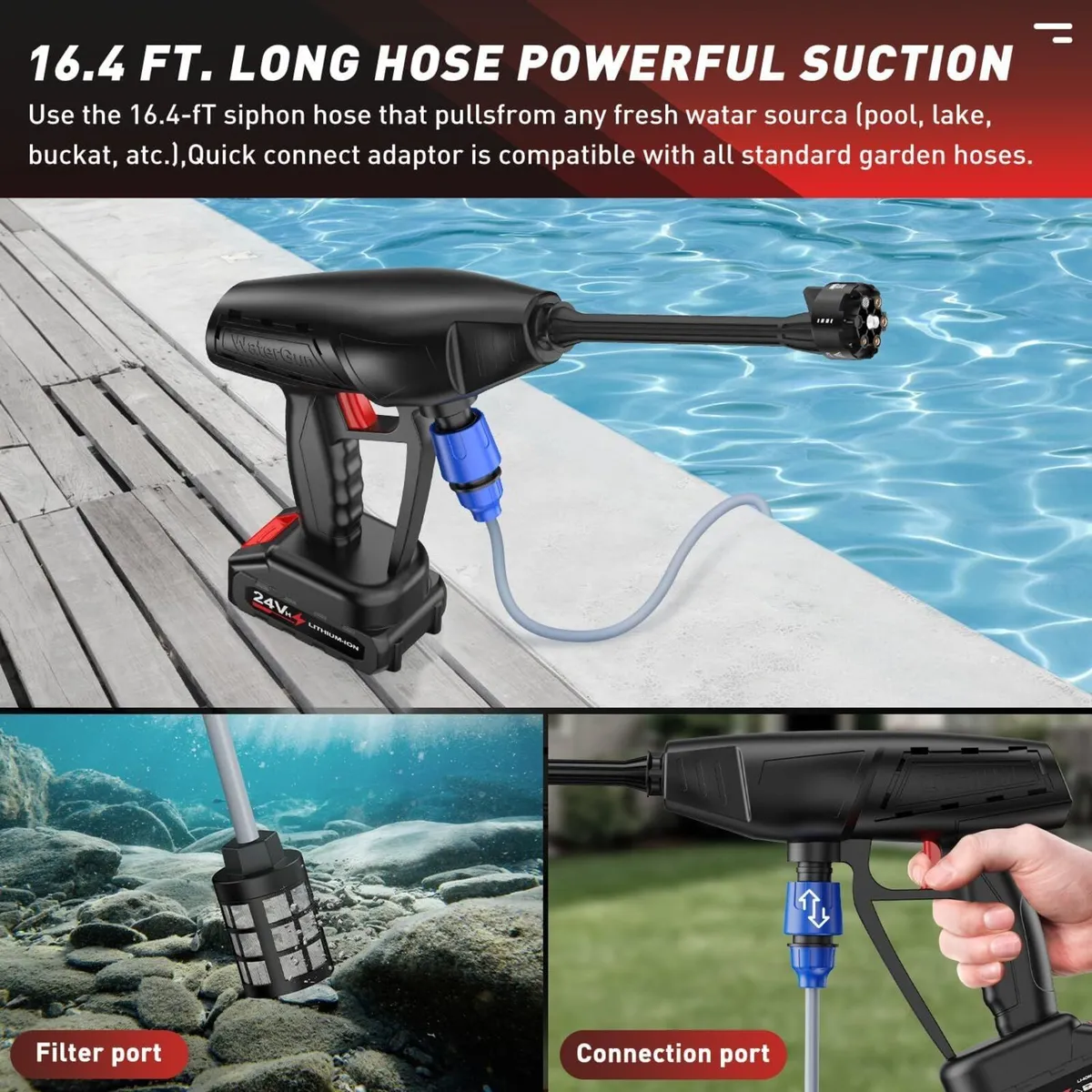 Cordless Pressure Washer with 18000mAh Battery - Image 3