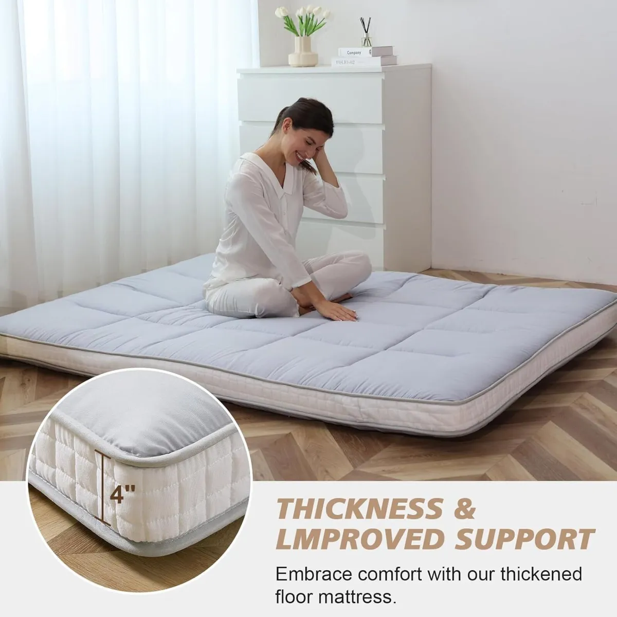 Double Size Futon Mattress - Extra Thick Foldable - Image 3