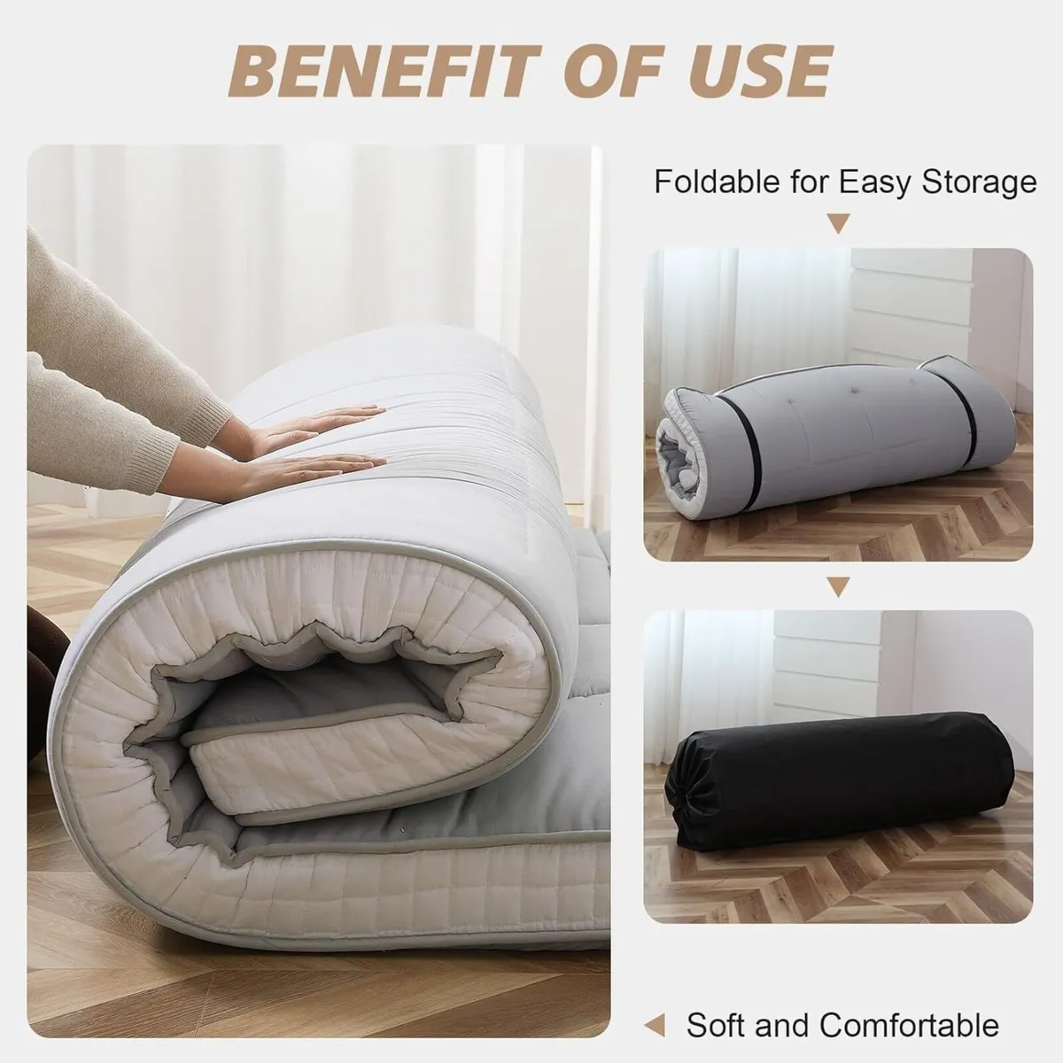 Double Size Futon Mattress - Extra Thick Foldable - Image 4