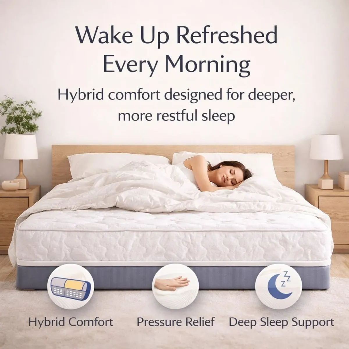 Double Mattress Memory Foam - 4ft6 Bed Mattresses - Image 3