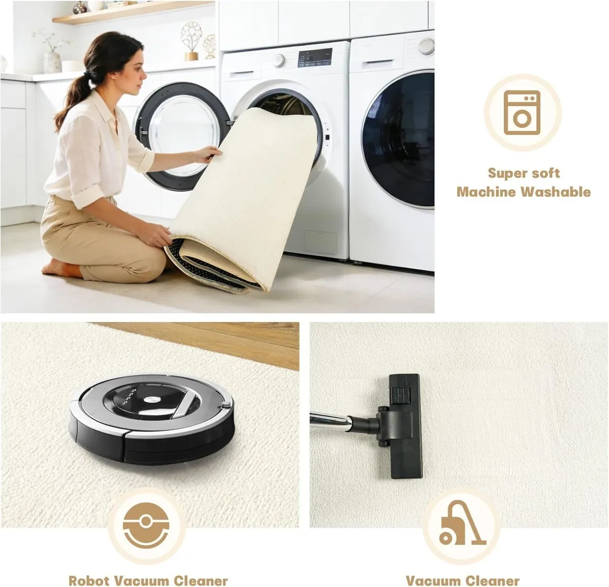 Large Rugs for Living Room Ultra Soft Fluffy - Image 3