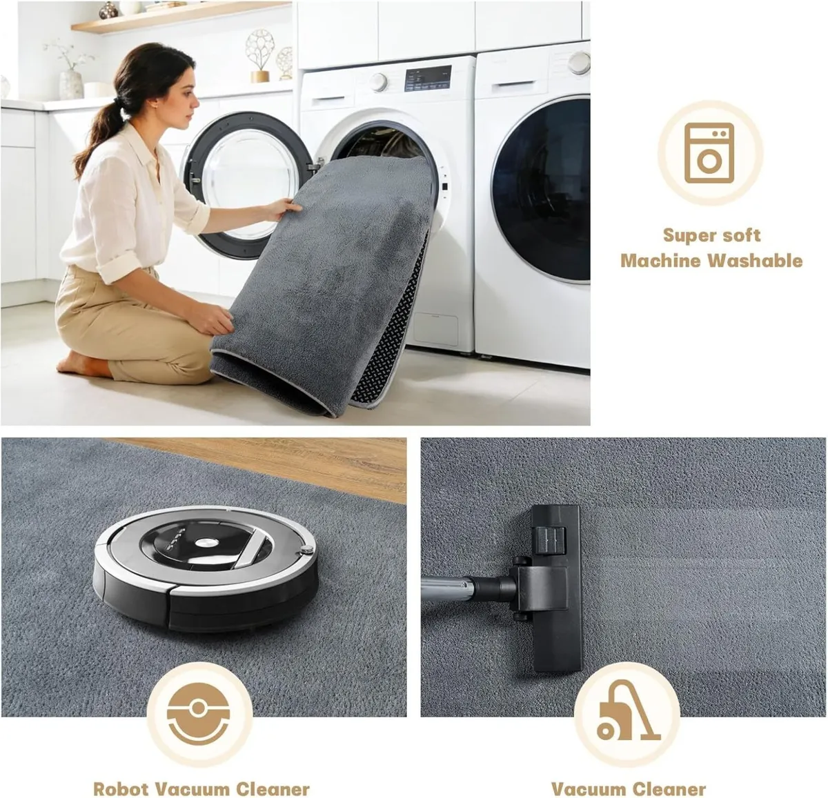 Large Rugs for Living Room Ultra Soft Fluffy - Image 3