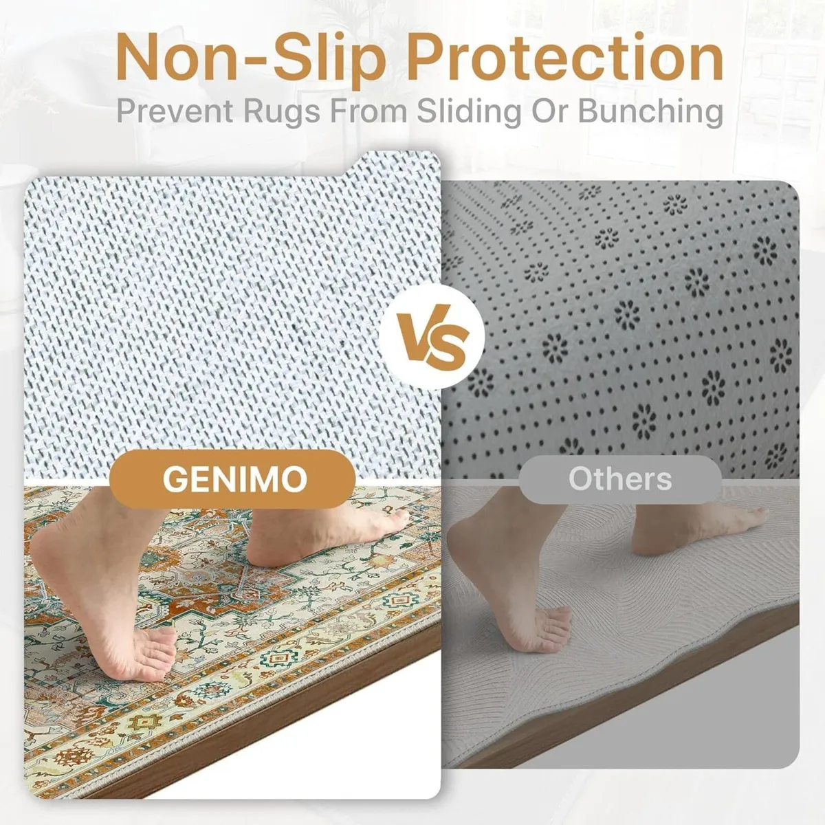 Large Washable Rugs for Living Room 200x290cm - Image 2