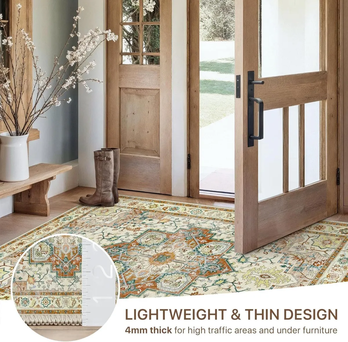 Large Washable Rugs for Living Room 200x290cm - Image 4