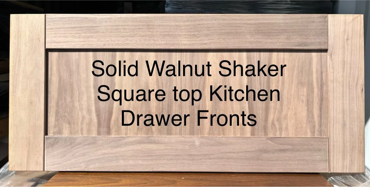 Solid Walnut Shaker kitchen cabinet doors - Image 4