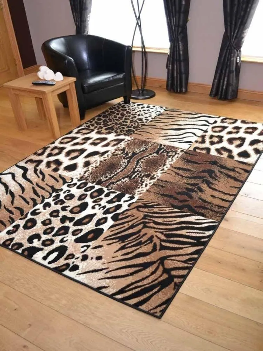 Trend Leopard Tiger Design Rug. Available in 8