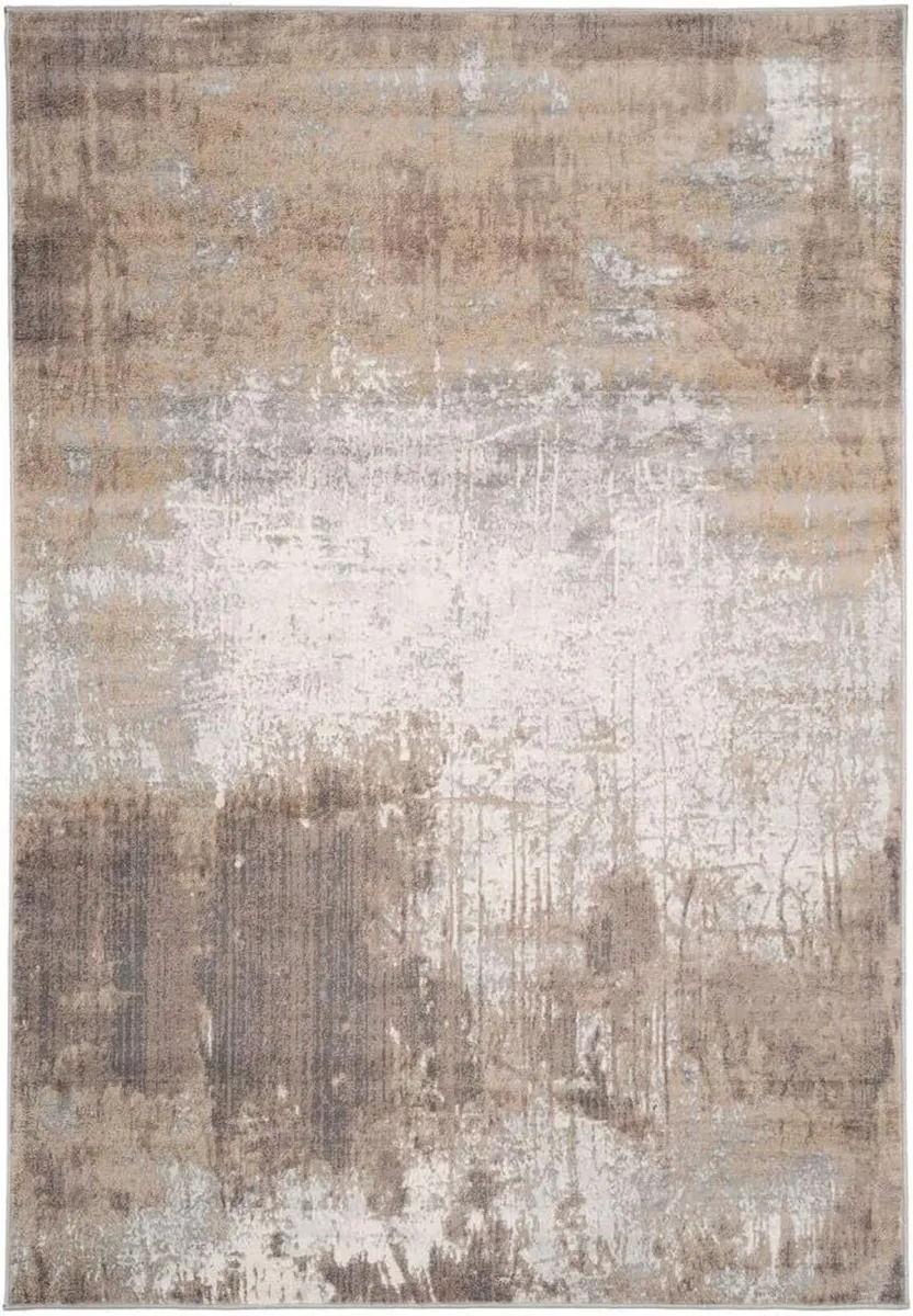 Distressed Warm Neutral Greige Living Room Area - Image 1