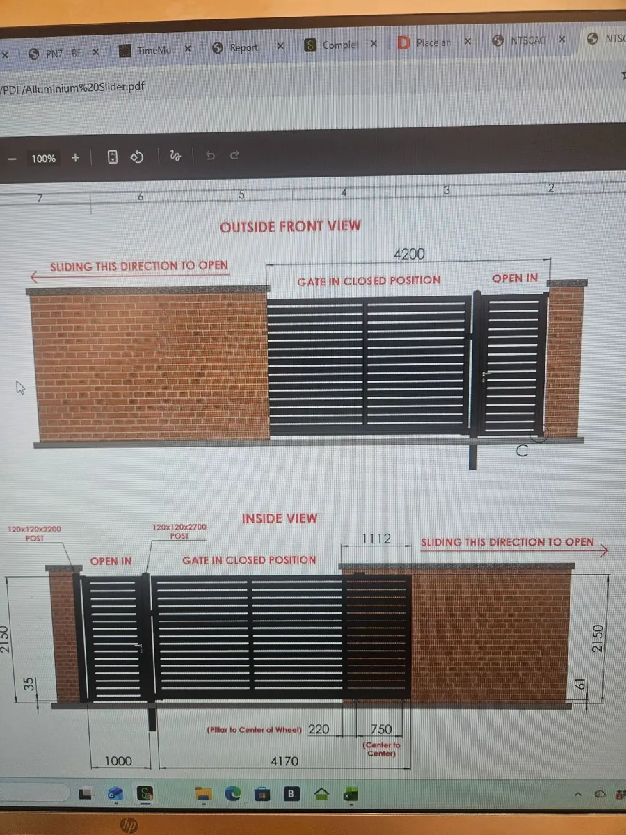 Aluminium Gate and Pedestrian Gate - Image 3