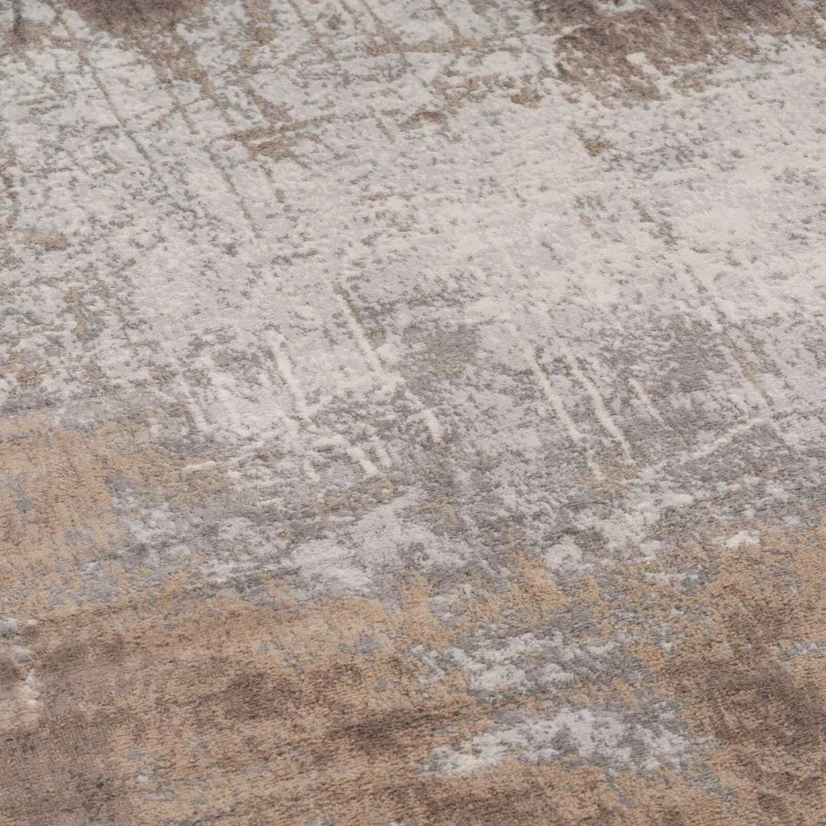 Distressed Warm Neutral Greige Living Room Area - Image 4