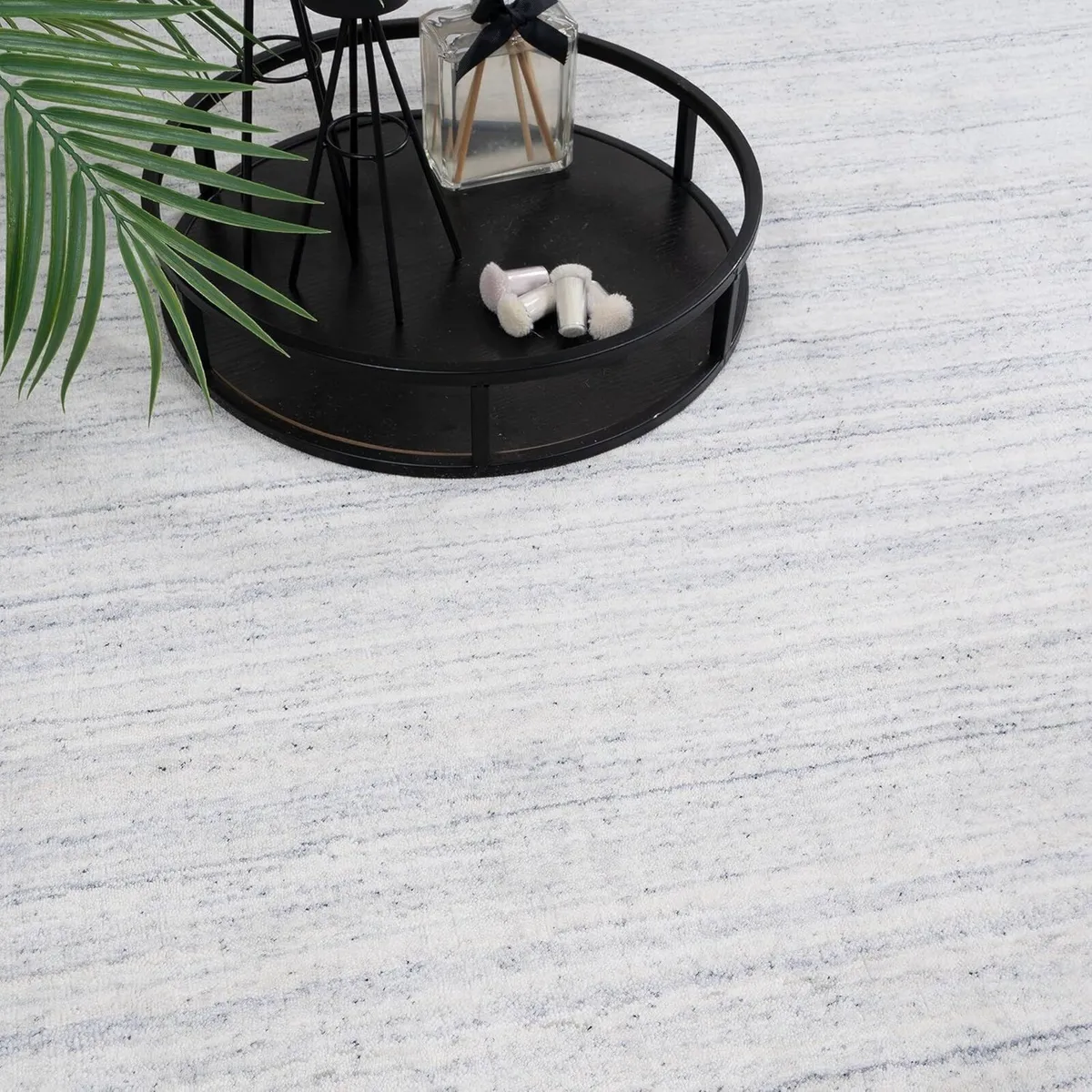 80 x 150 cm Rectangular Area Rug Ivory Modern - Image 4