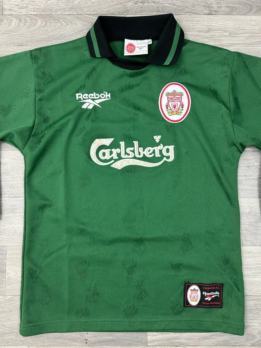 Vintage 1996 Reebok Liverpool GK Goalkeeper Jersey - Image 2