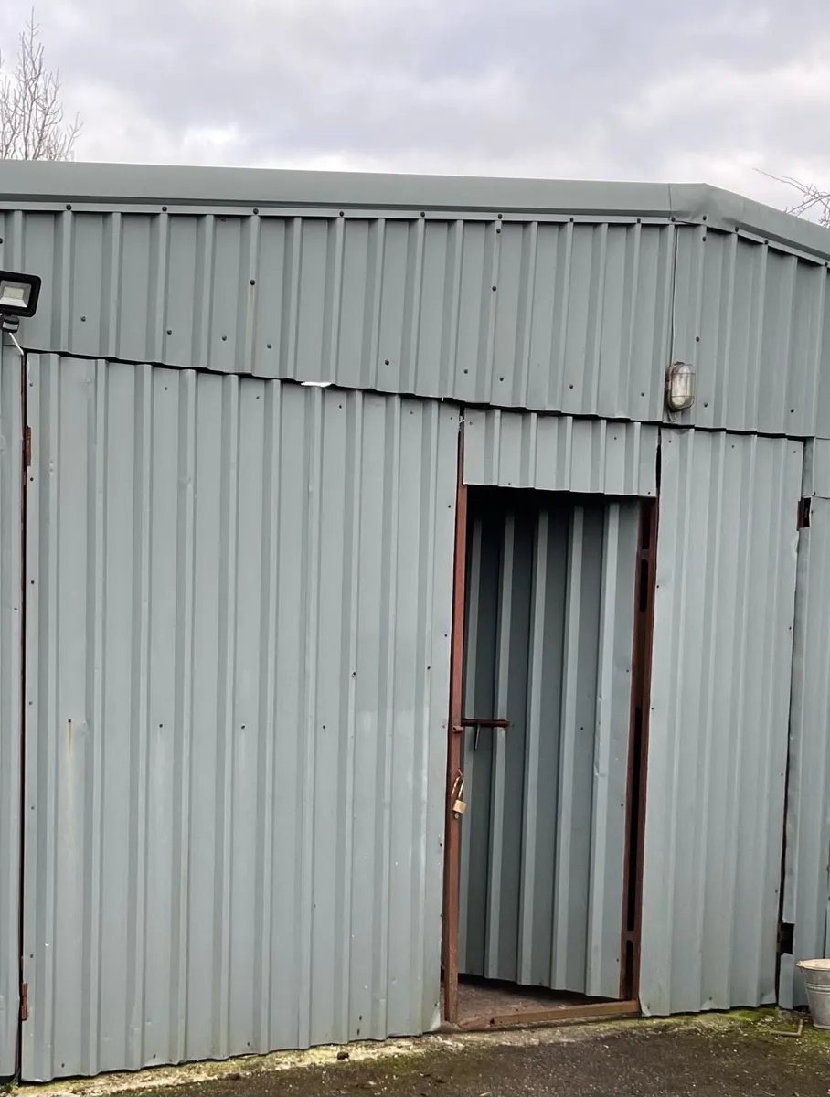 2 Sheeted Doors to suit opening 10' wide x 8' high - Image 1