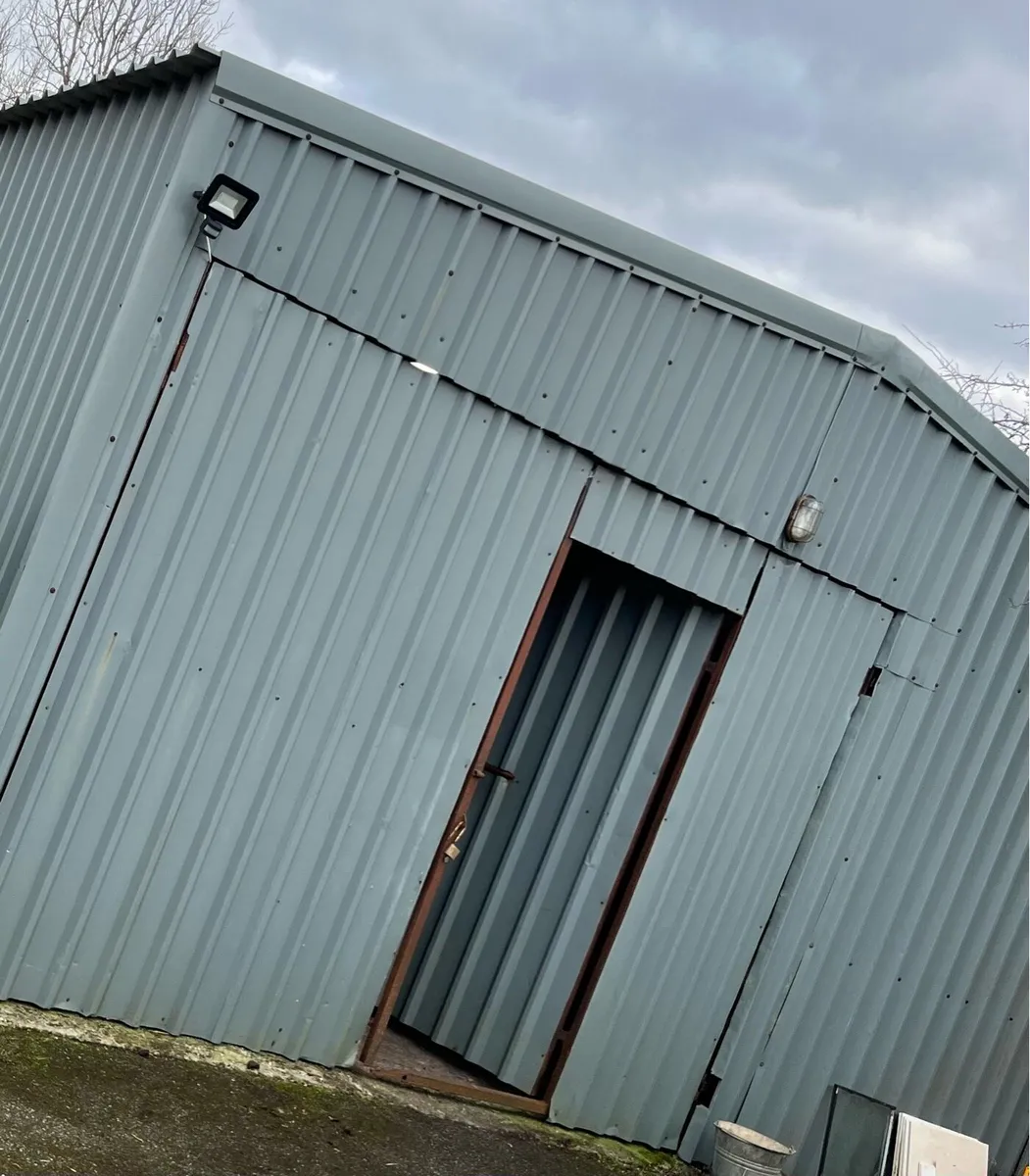 2 Sheeted Doors to suit opening 10' wide x 8' high - Image 2