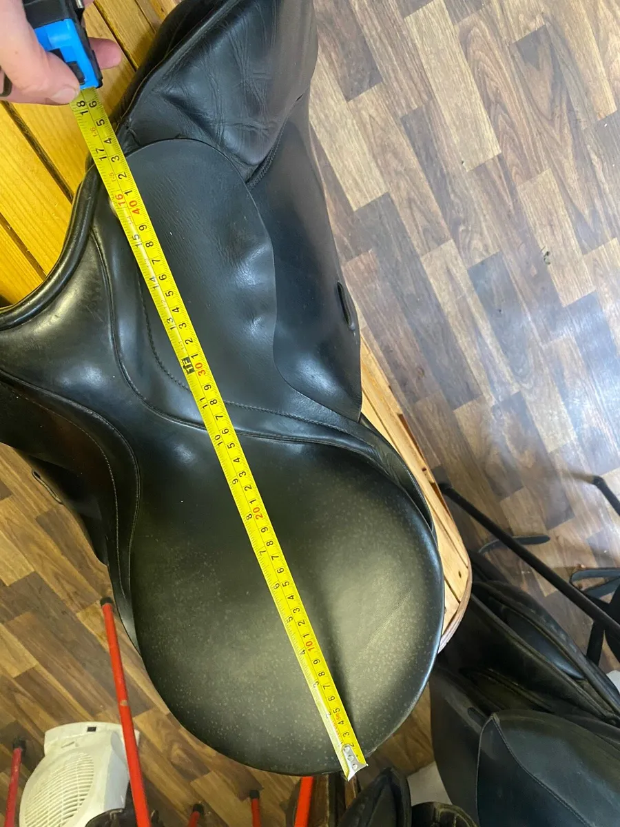 16” lemetex black Leather saddle - Image 2
