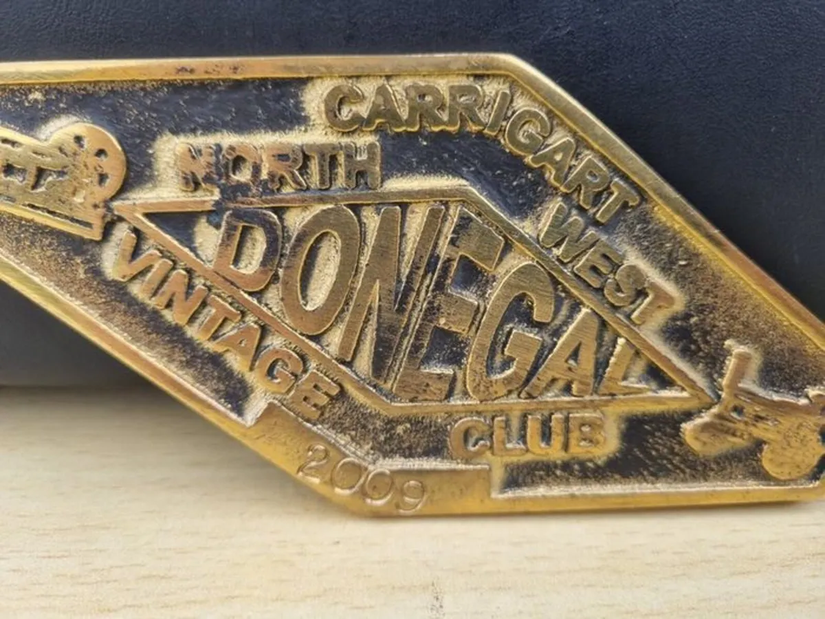 Brass Plaque - Donegal North West Vintage Club - Image 4