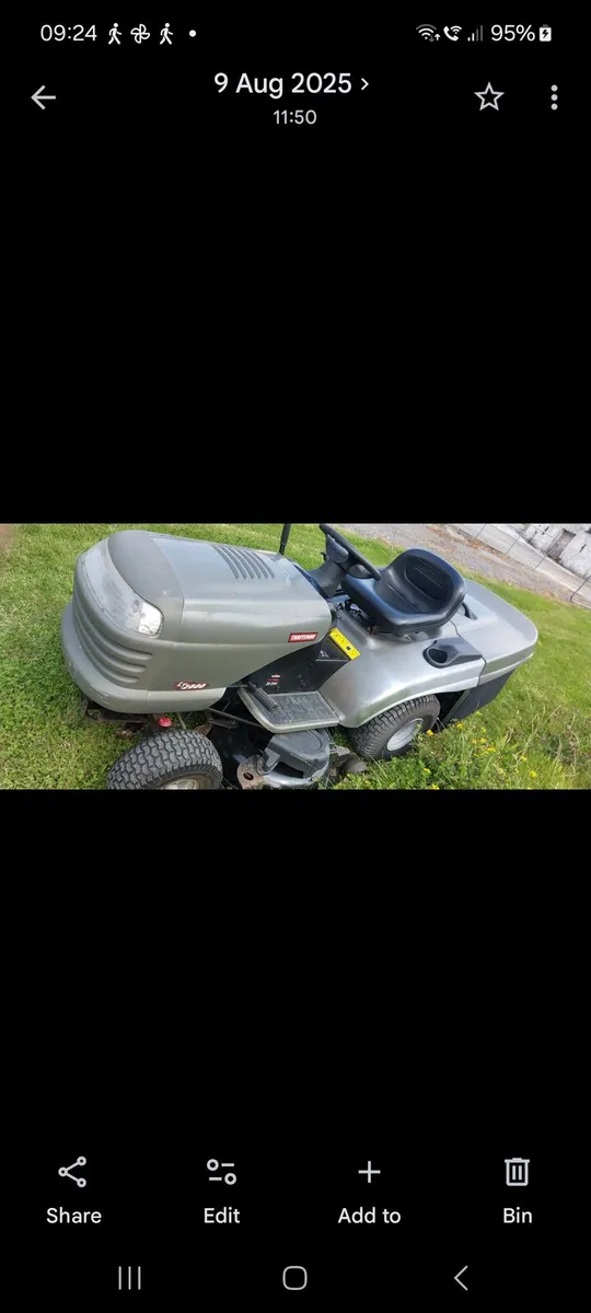 Craftsman Ride-on Lawnmower - Image 2