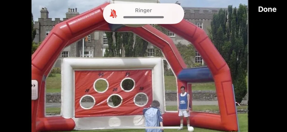 4x Football themed bouncy castles - Image 4