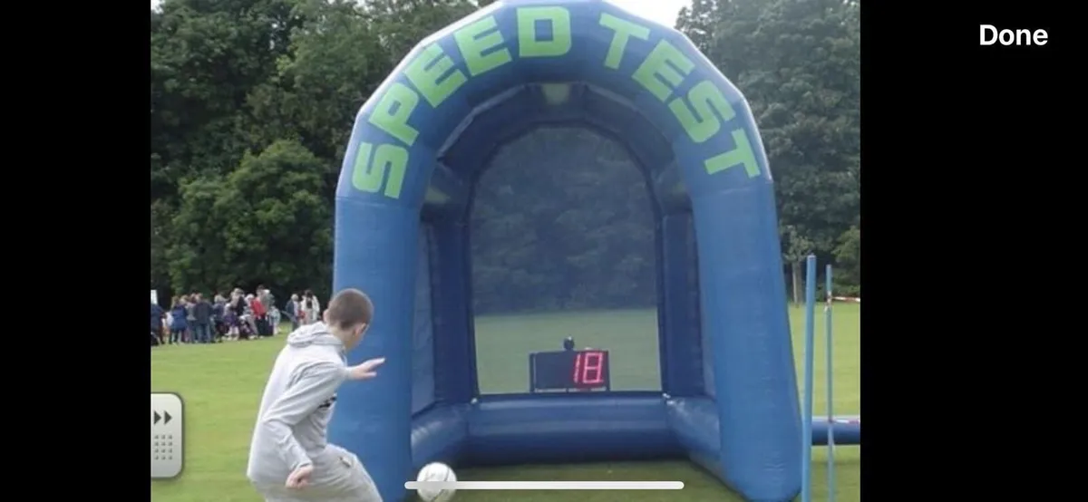 4x Football themed bouncy castles - Image 2