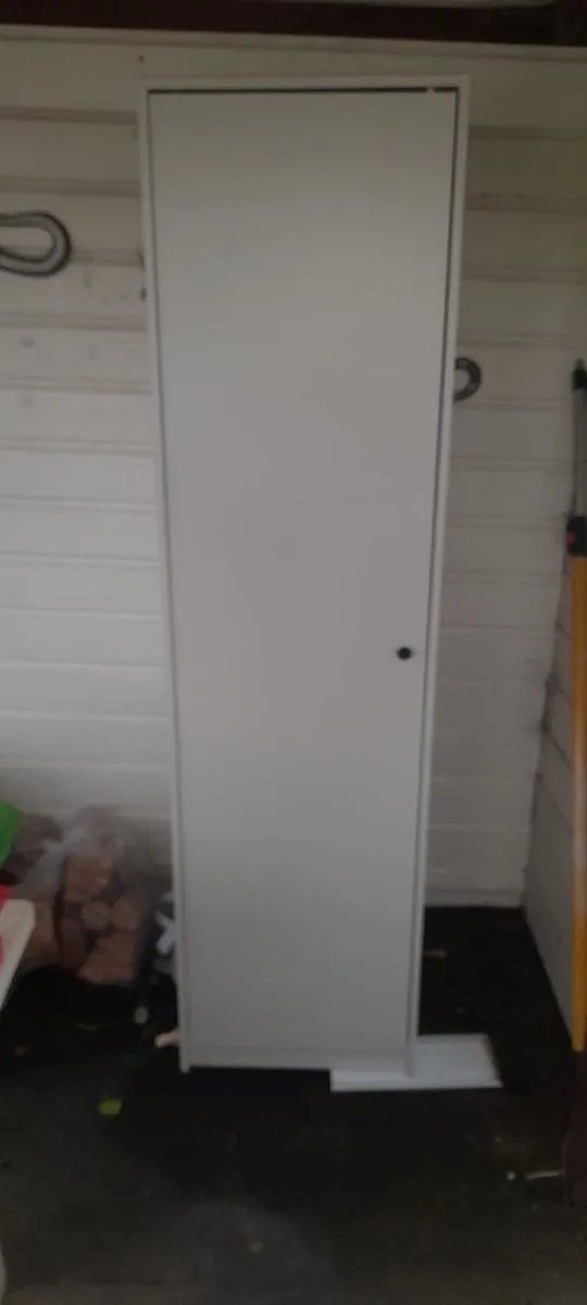 White Wooden wardrobe - Image 1