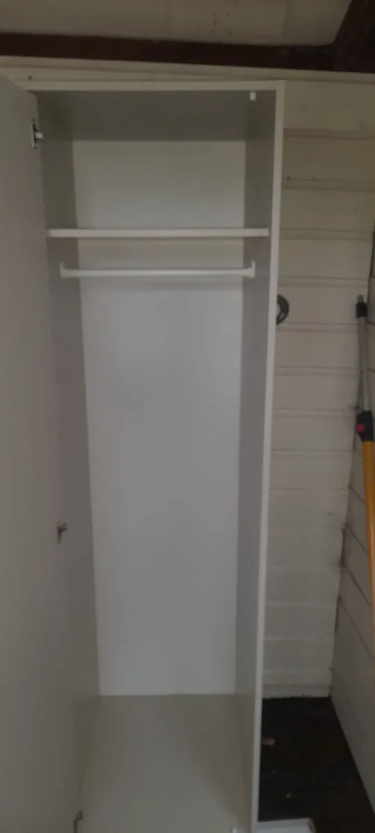 White Wooden wardrobe - Image 3