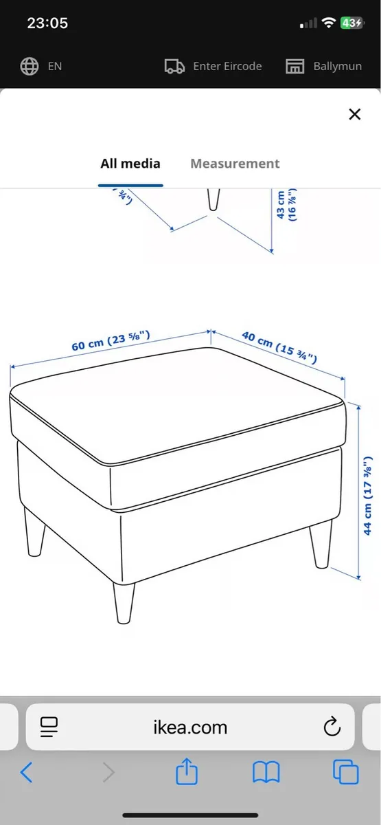 Armchair with footstool - Image 3
