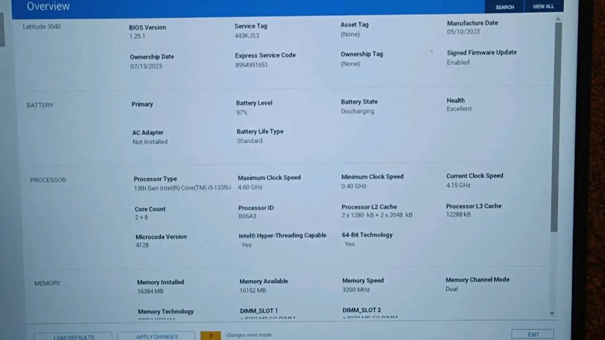 Dell Latitude 3540, i5 13th, 16gb 256Gb - Image 3