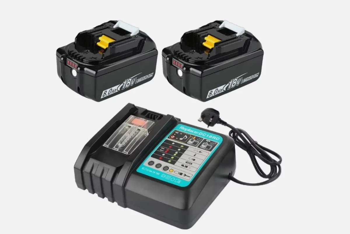 For Makita 18V 8.0Ah LXT Li-ion Battery & Charger - Image 1