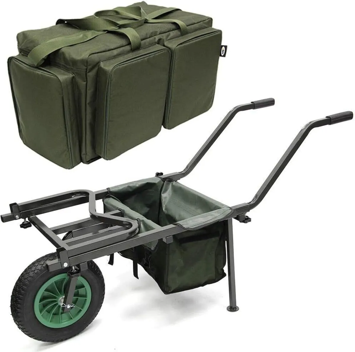 Carp Fishing Barrow Adjustable Body Big Wheel - Image 1